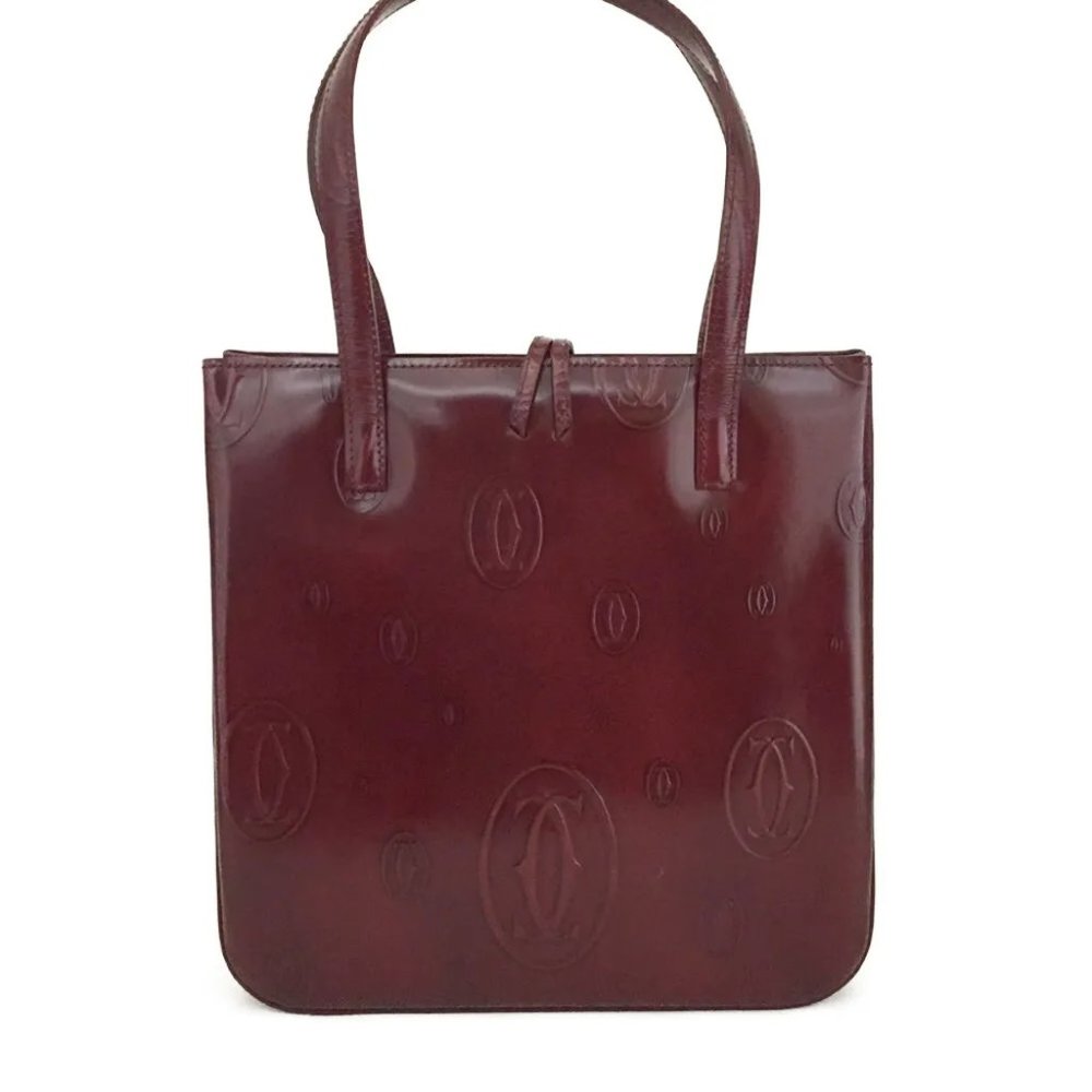 Cartier Burgundy Tote Bag - Picture 6 of 14